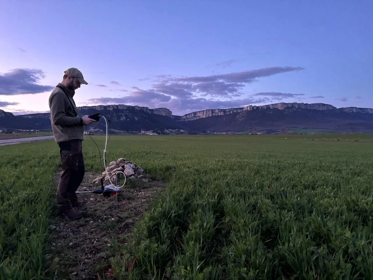 Soil testing for hydrogen in the Spanish Pyrenees